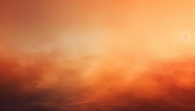 Wibrujący zachód słońca świeci z abstrakcyjnym efektem tekstury generowanym przez sztuczną inteligencję