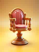 Bezpłatne zdjęcie widok 3d krzesła na świętowanie dnia prawnika