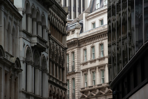 Widok architektury budynku w londynie?