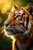 Bezpłatne zdjęcie widok dzikiego tygrysa w przyrodzie