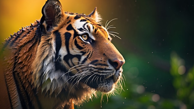 Bezpłatne zdjęcie widok dzikiego tygrysa w przyrodzie