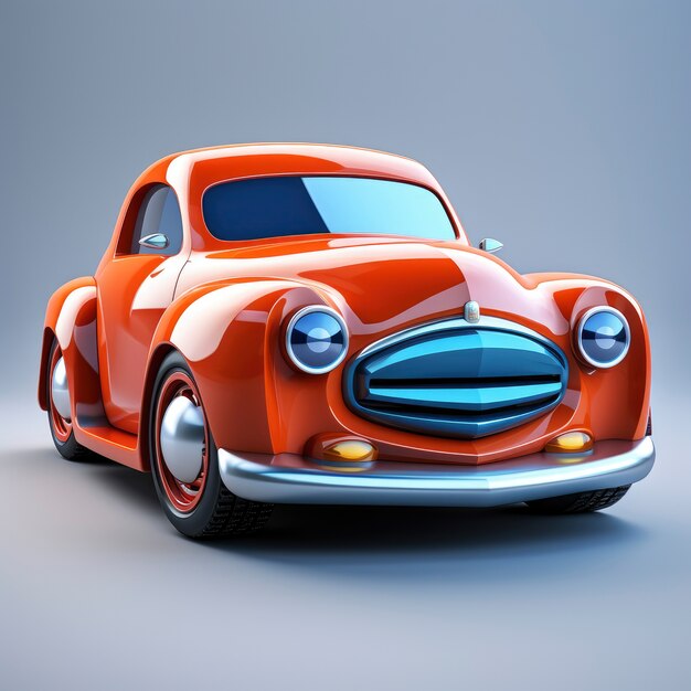 Widok graficznego samochodu 3D