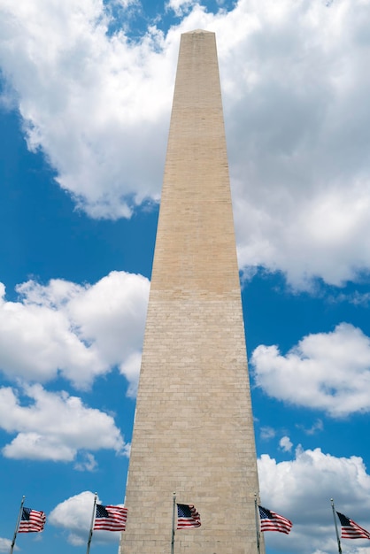 Bezpłatne zdjęcie widok na pomnik waszyngtona