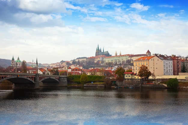 Widok na Pragę. Czechach