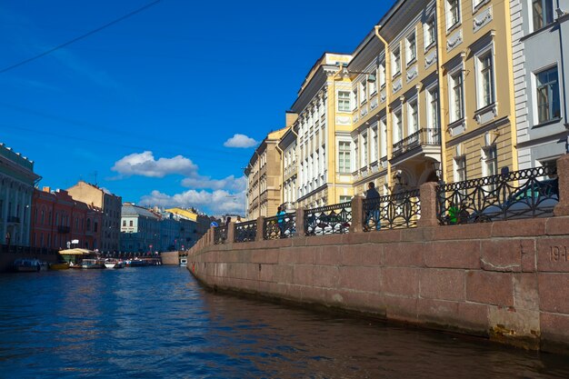 Widok na Sankt Petersburg. Rzeka Moyka