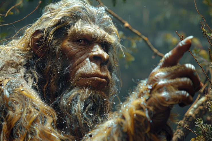 Bezpłatny plik Zdjęcie widok stworzenia bigfoot w przyrodzie na świeżym powietrzu