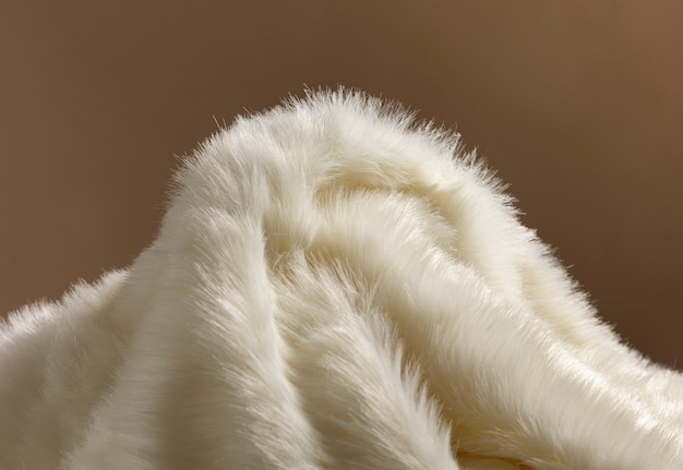 Bezpłatne zdjęcie widok teksturowanej tkaniny futrzanej