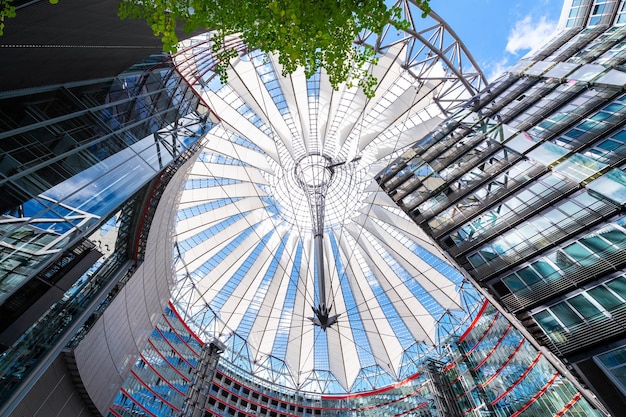 Widok Wnętrza Sony Center W Berlinie, Niemcy