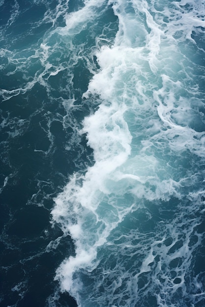 Widok wody w oceanie lub morzu
