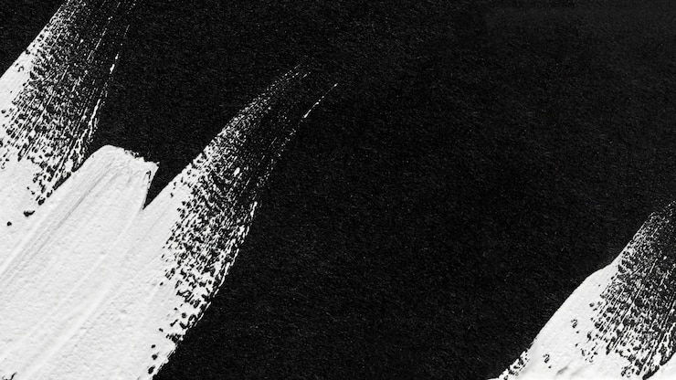 Bezpłatny plik Zdjęcie widok z góry na pociągnięcia pędzlem monochromatycznej farby na powierzchni