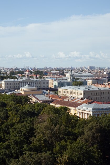 Widok z góry na Sankt Petersburg
