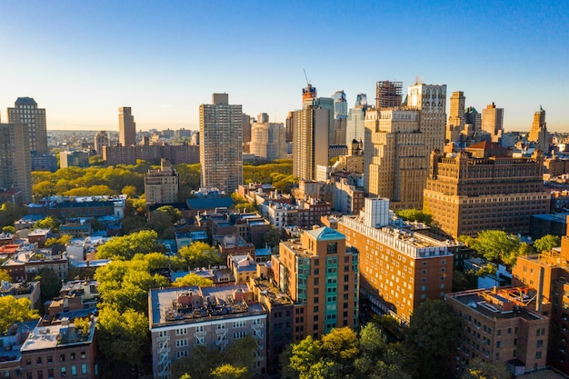 Widok z lotu ptaka na piękny Central Park w Nowym Jorku, USA