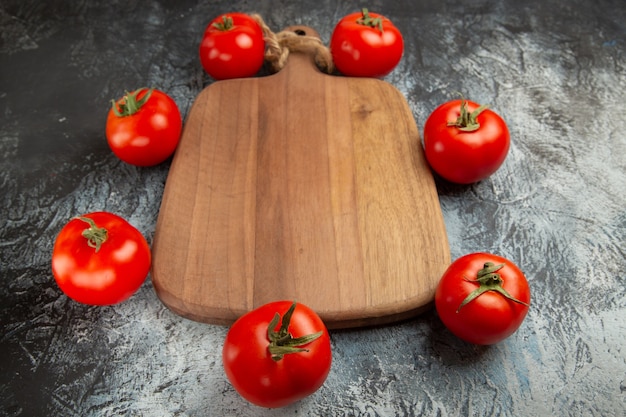 Widok Z Przodu świeże Czerwone Pomidory