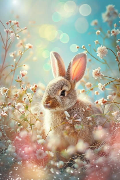 Wielkanocny królik w świecie fantazji