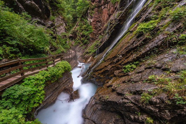 Wimbachklamm w Berchtesgadener Land