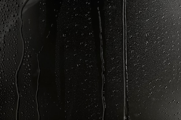Bezpłatne zdjęcie woda tekstura tło, deszczowe okno w nocy