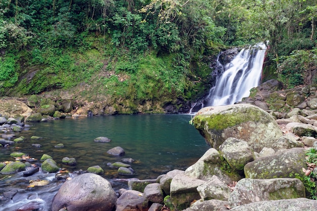 Wodospad Cascada De Texolo w Xico w Meksyku