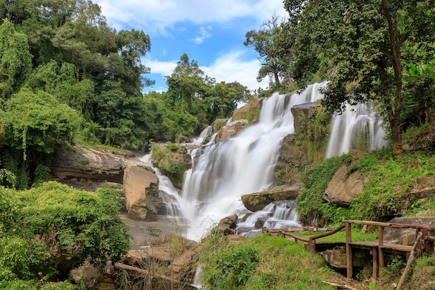 Wodospad Mae Klang Park Narodowy Doi Inthanon Chiang Mai Tajlandia