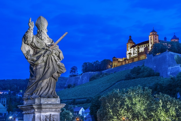 Würzburg, twierdza Marienberg - Festung Marienberg, Bawaria, Niemcy