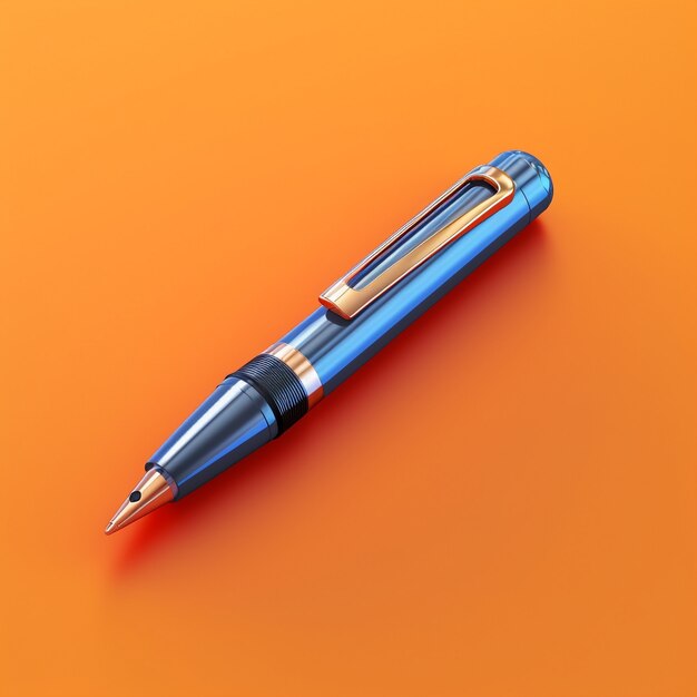 Wygenerowano renderowanie 3D pióra ai