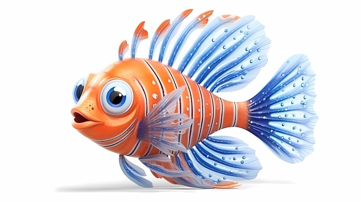 Bezpłatny plik Zdjęcie wygląd animowanej ryby 3d