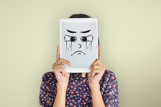 Wyraz twarzy Emocjonalne Ludzie Koncepcja