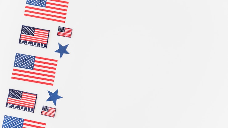 Bezpłatny plik Zdjęcie wzór flaga usa na białym tle
