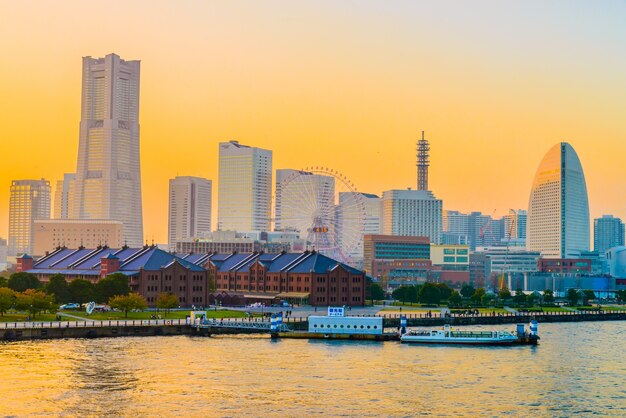 Yokohama skyline miasta