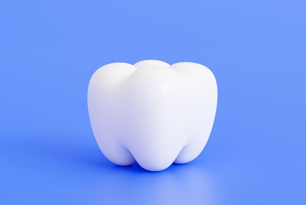 Bezpłatne zdjęcie ząb stomatologiczny ikona kreskówka opieka zdrowotna i medyczna ilustracja 3d