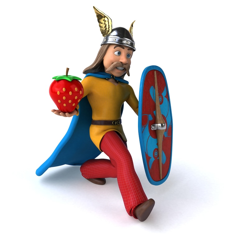 Bezpłatny plik Zdjęcie zabawna ilustracja gaulois 3d