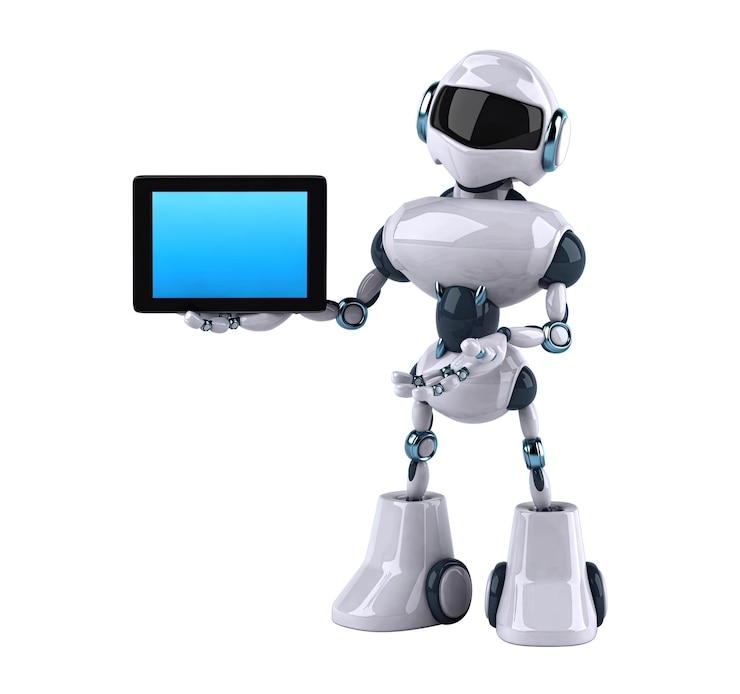Bezpłatny plik Zdjęcie zabawna ilustracja robota z kreskówki 3d