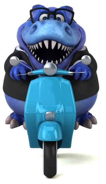 Zabawna ilustracja Trex 3D