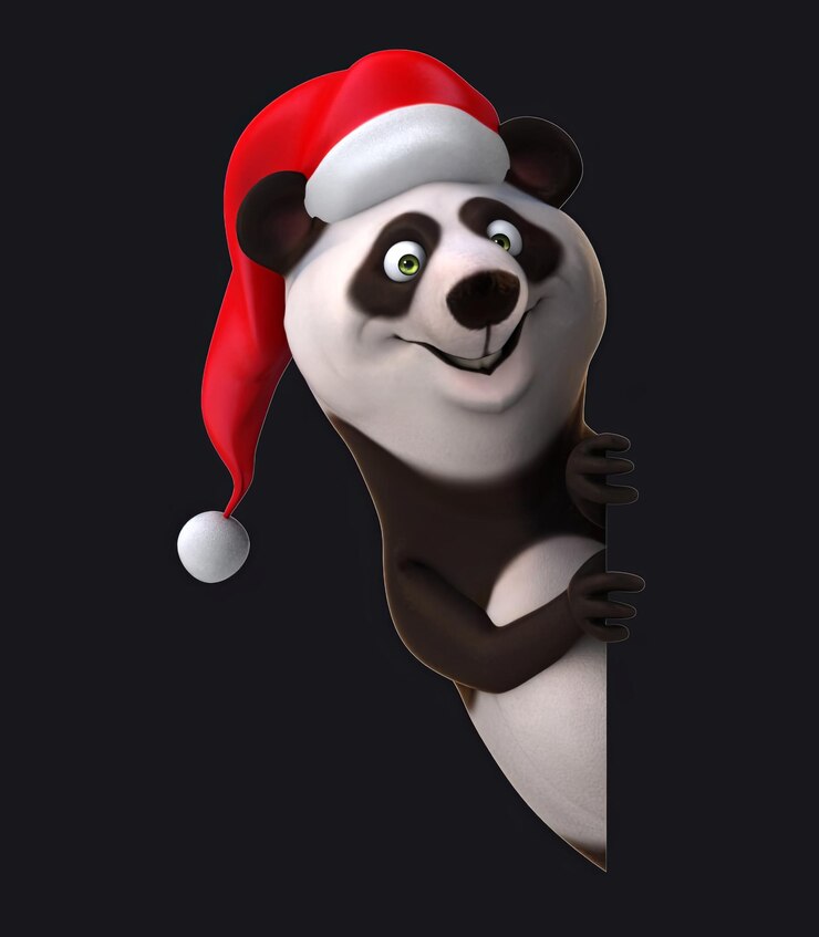 Bezpłatny plik Zdjęcie zabawna panda z kreskówek 3d