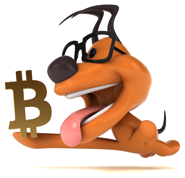 Zabawny pies - 3D ilustracji