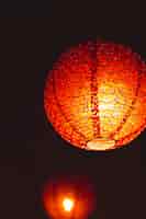 Bezpłatne zdjęcie zakończenie chiński lampion