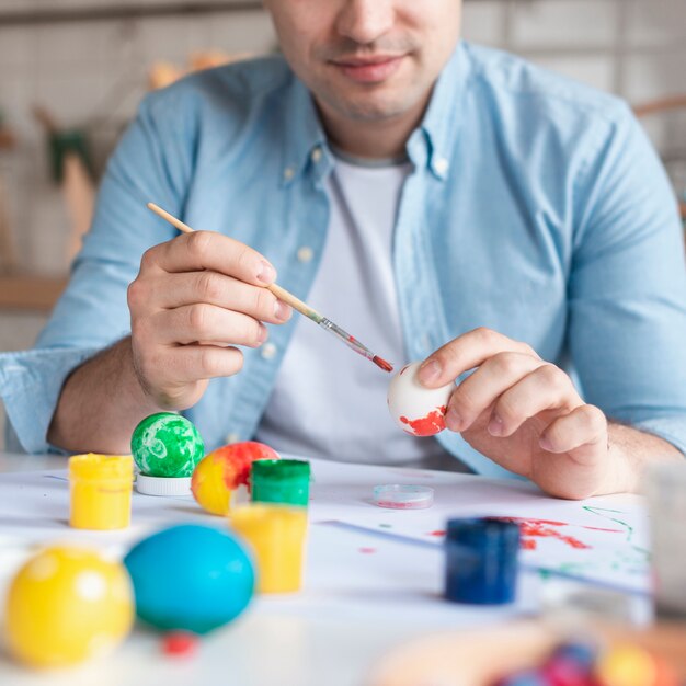 Zakończenie ojca obrazu jajka dla Easter