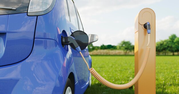 Zamknij się zwęglenie samochodu elektrycznego