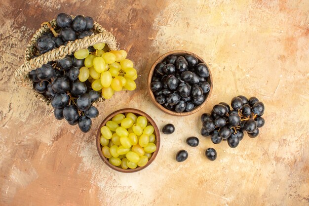 Zamknij widok świeżych pysznych winogron