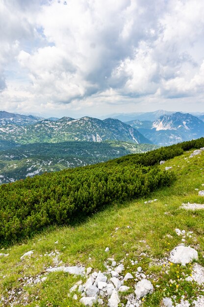 Zapierająca dech w piersiach scena z malowniczej Welterbespirale Obertraun Austria