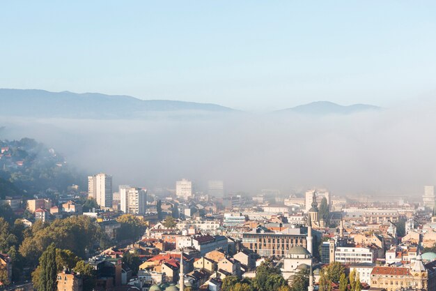 Zapierający dech w piersiach krajobraz budynków