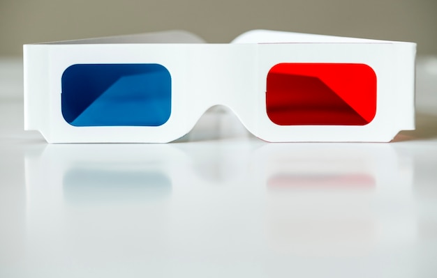 Zbliżenie 3d Okulary Filmów I Koncepcji Rozrywki