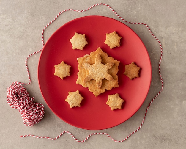 Bezpłatne zdjęcie zbliżenie koncepcji pysznych plików cookie