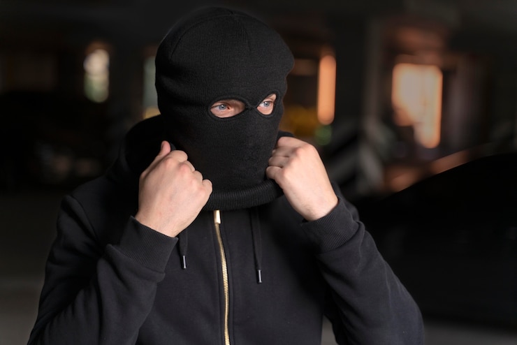 Bezpłatny plik Zdjęcie zbliżenie na mężczyznę próbującego włamać się do samochodu