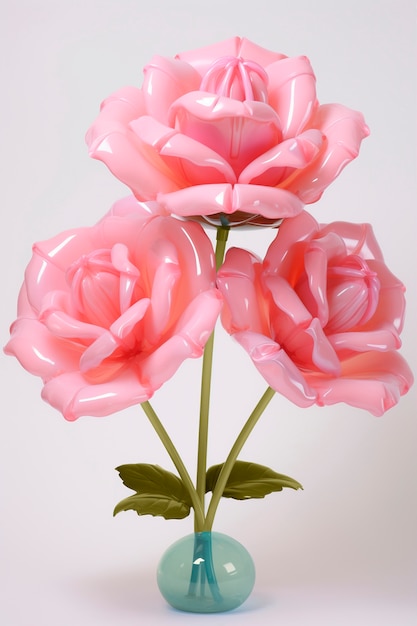 Zbliżenie na piękne różowe róże