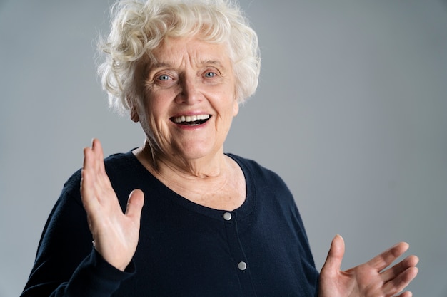 Zbliżenie Na Portret Starej Osoby