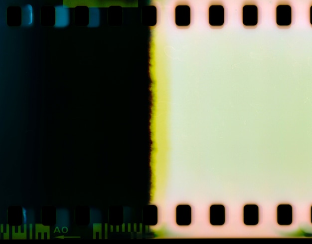 Zbliżenie na szczegóły tekstury filmu