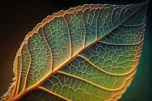 Bezpłatne zdjęcie zbliżenie natura zielony liść tropikalny liść makro widok