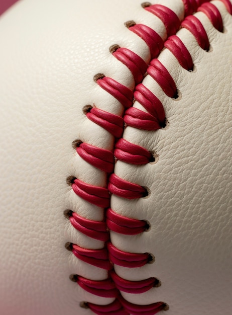 Bezpłatne zdjęcie zbliżenie piłki baseballowej