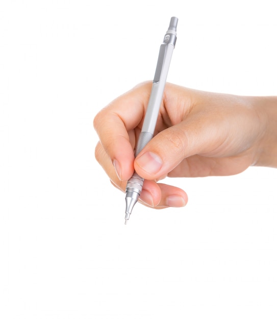 Zbliżenie ręki piśmie