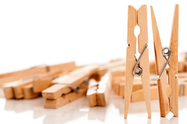 Zbliżenie wizerunek eco clothespins